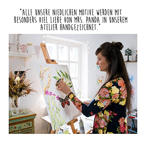Mr. & Mrs. Panda Untersetzer Glas Mops Krone - Geschenk, König, Tasse, Sprüche, Tassen, Hund, Königlich, Design, gläseruntersetzer, Allergisch, Coaster, für Gläser