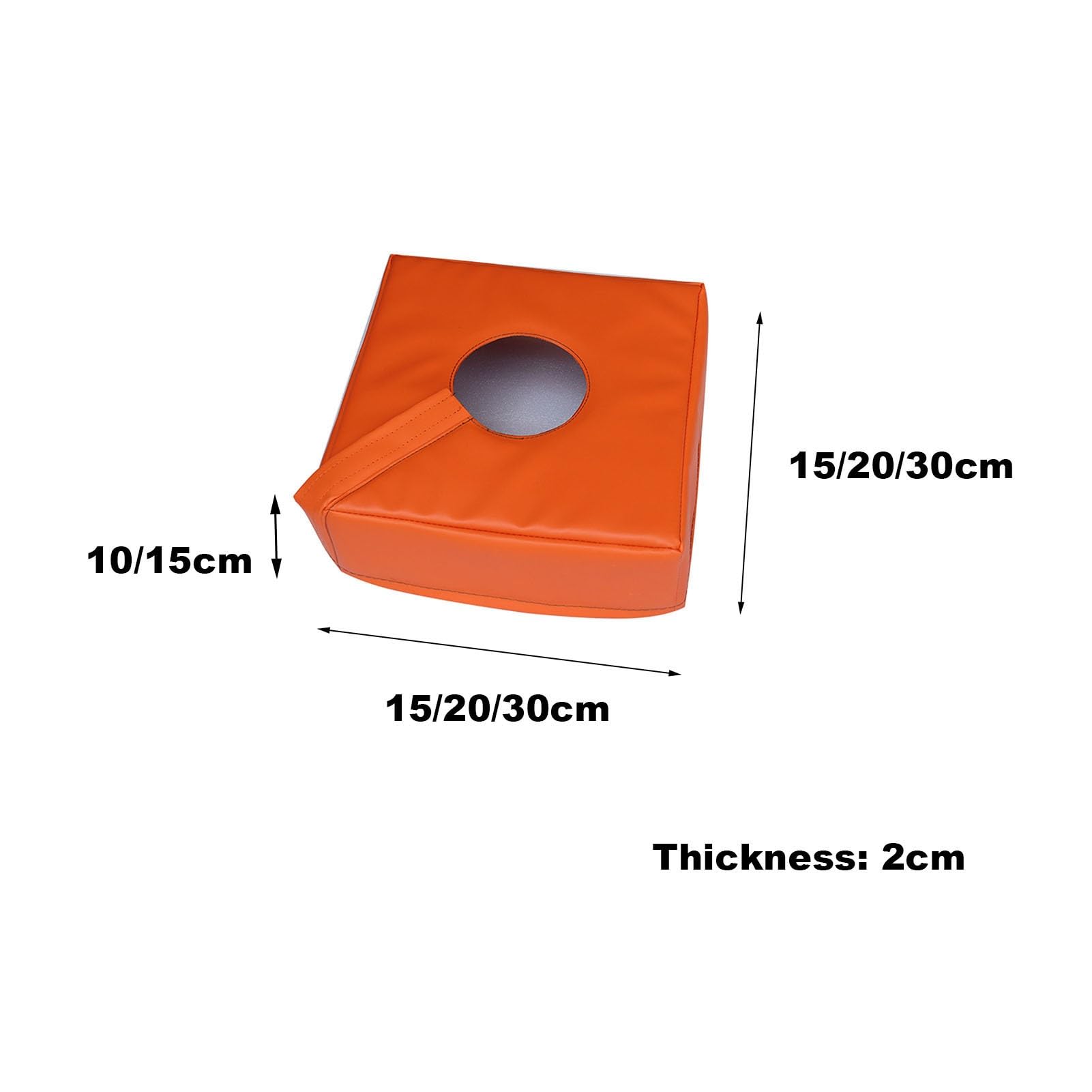 XPLKQXE Cubierta Protectora para La Base De La Canasta De Baloncesto, Base Tubular Cuadrada/Redonda para Farola, Acolchado De Seguridad Suave para La Base(Orange-Square,20x20x15cm)