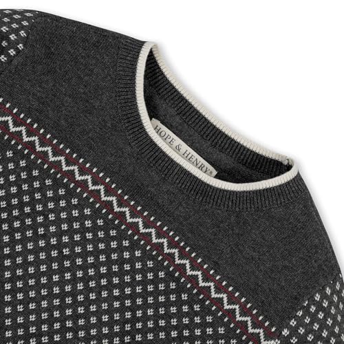 Image of Hope & Henry Boys' Long Sleeve Crew Neck Pullover Sweater