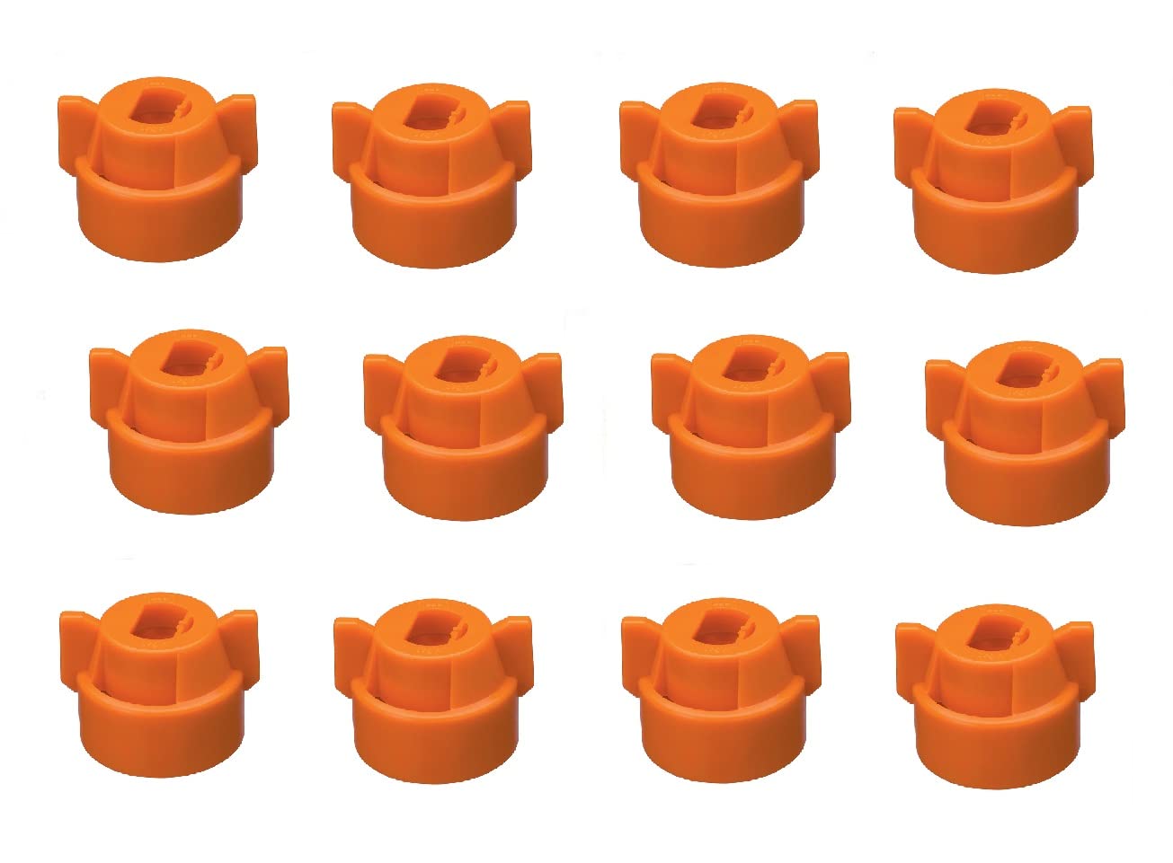 Pack of 12 - Quick TeeJet Orange Nylon Cap for TP, XR, DG, OC, Turbo & AIXR Tips Farmer Bob's Parts CP25611-8-NY