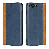 【Especialmente adecuado】:Diseñado para iPhone 7 Plus/8 Plus, El ajuste de precisión de la funda de cuero permite un acceso fácil permanente a todos los puertos, botones y cámaras de su teléfono.