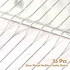 25 Pack Silver Chains for Jewelry Making, Paxcoo Metal Necklace Chains Bulk Silver Plated Snake Chains for Necklace Jewelry Making, 1.2 mm (18 Inches) #2
