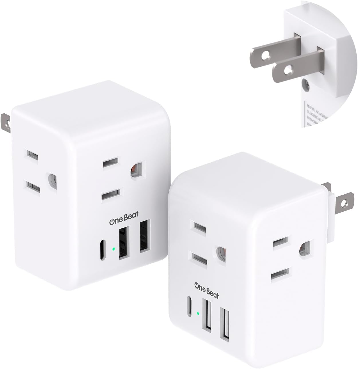 JSADZKJ US Travel Plug Adapter US to Canada Plug Adapter
