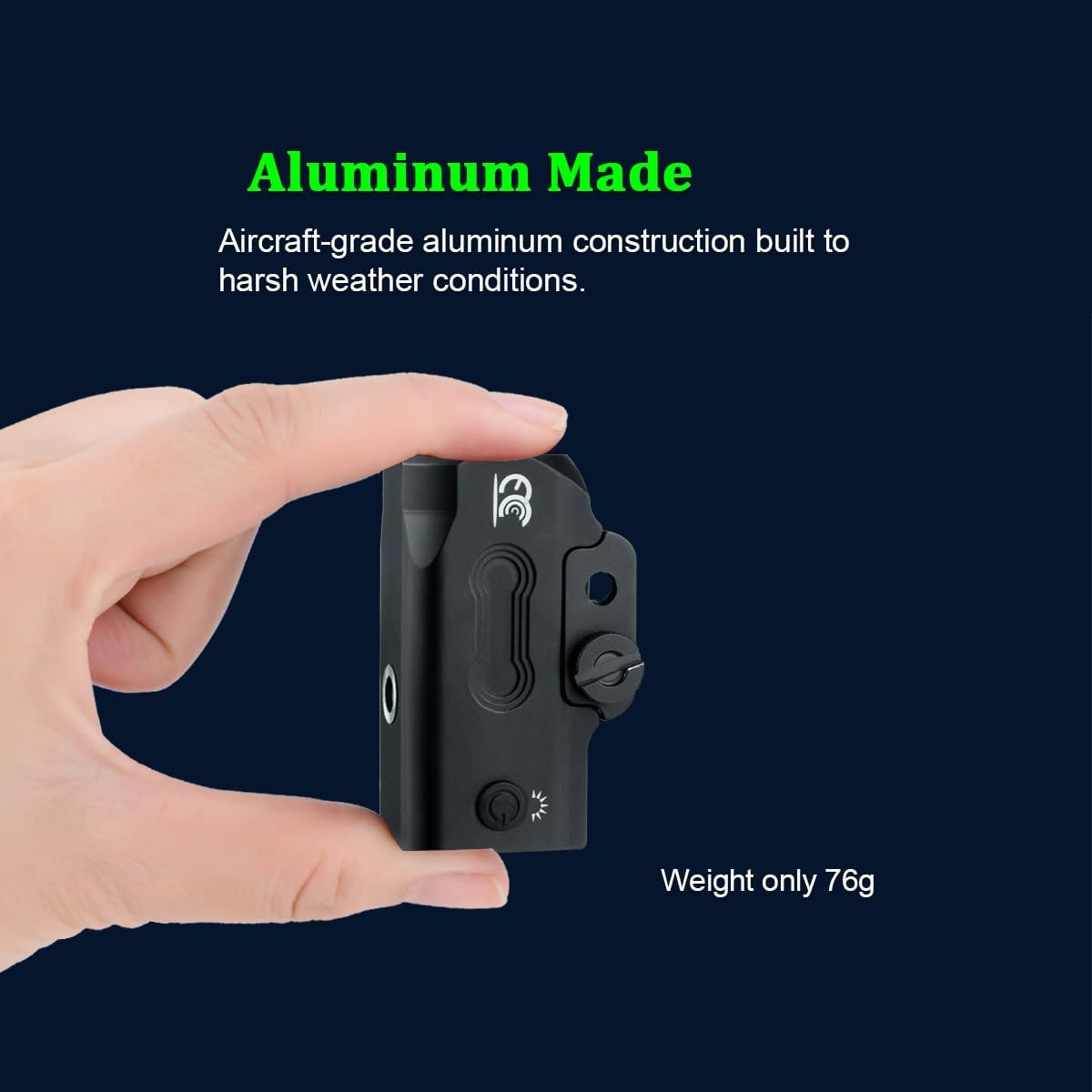 Tactical Flashlight Compact,Green Hunting Light,Magnetic Rechargeable for Pistol,Handgun,Shotguns,Airsoft,Picatinny Rail Mounted Accessories