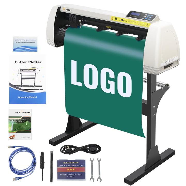 ZHIMAI 256 MB de memoria Plotter de corte para vinilo de 500 mm 220 V Driver impresora CDR Máquina de grabado con software plotter semiautomático y soporte