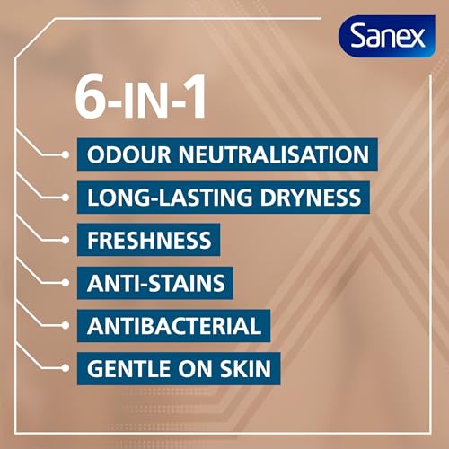 Déodorant anti-transpirant à bille Sanex Men Active Control pack de 6 flacons de 50 ml