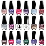 Nicole Miller Gel Nail Polish Set - Long Lasting Gel Fingernail and Toenail Polish for Women and Girls, Glossy and Bright Colors