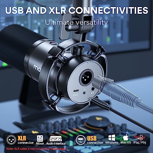 Image of MAONO XLR /USB Dynamic Microphone and Gaming Mixer Kit, for Live Streaming, Podcasting, Content Create, Gaming