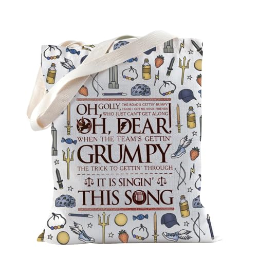 TSOTMO Book Merchandise Percy Fans Gift Bookish Gift for Book Week PJO Chronicles Branches Camp Jupiter (GRUMPY)