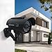 Retoo Security Dummy Kamera Solar Attrappe für Außen und Innen Schwenkbare Drahtlose CCD mit Blinkendem LED Wetterfest Sicherheitskamera Fake Camera Zuhause Büro Überwachung Schwarz