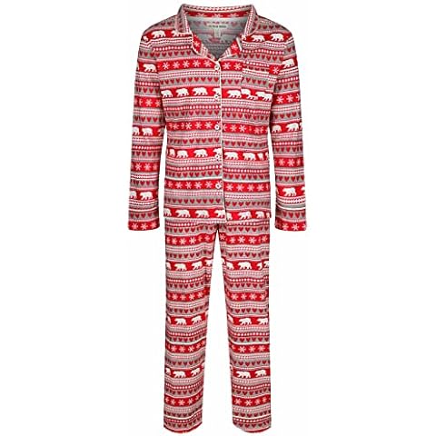 Paradise Ladies Fair Isle Bear Pyjama Set Cover