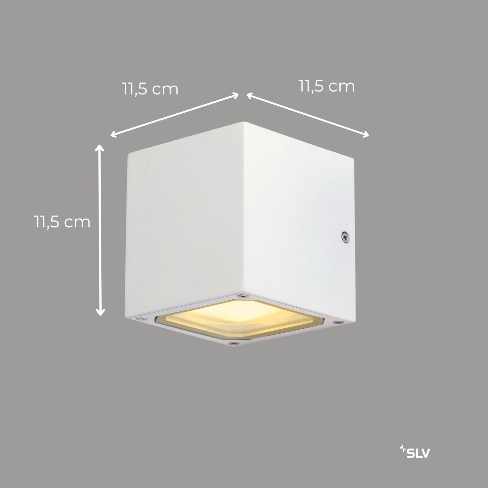 SLV SITRA CUBE Wandleuchte, weiss, 2xGX53, max. 2x9W
