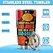 JENOIS Funny Travel Cup for Men, I Keep All My Dad Jokes in a Dad-A-Base Design, 20oz Stainless Steel Insulated Tumbler, Gift Father's Day, Birthday