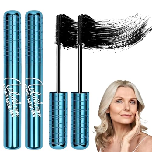 Mascara nero da 2 pezzi per donne mature: formula volumizzante
