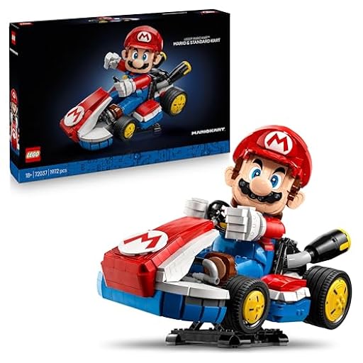 LEGO Mario Kart: Mario y Kart Estándar - Maqueta de Coche para Adultos con Figura Articulada - Set Nintendo para Aficionados al Videojuego - Regalo Gamer 72037 | Ya disponible en tu tienda friki favorita! En mundofriki.es!