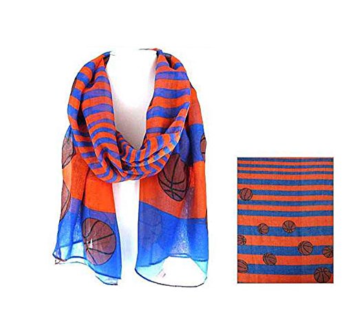 Orange & Blue Basketball Striped 72