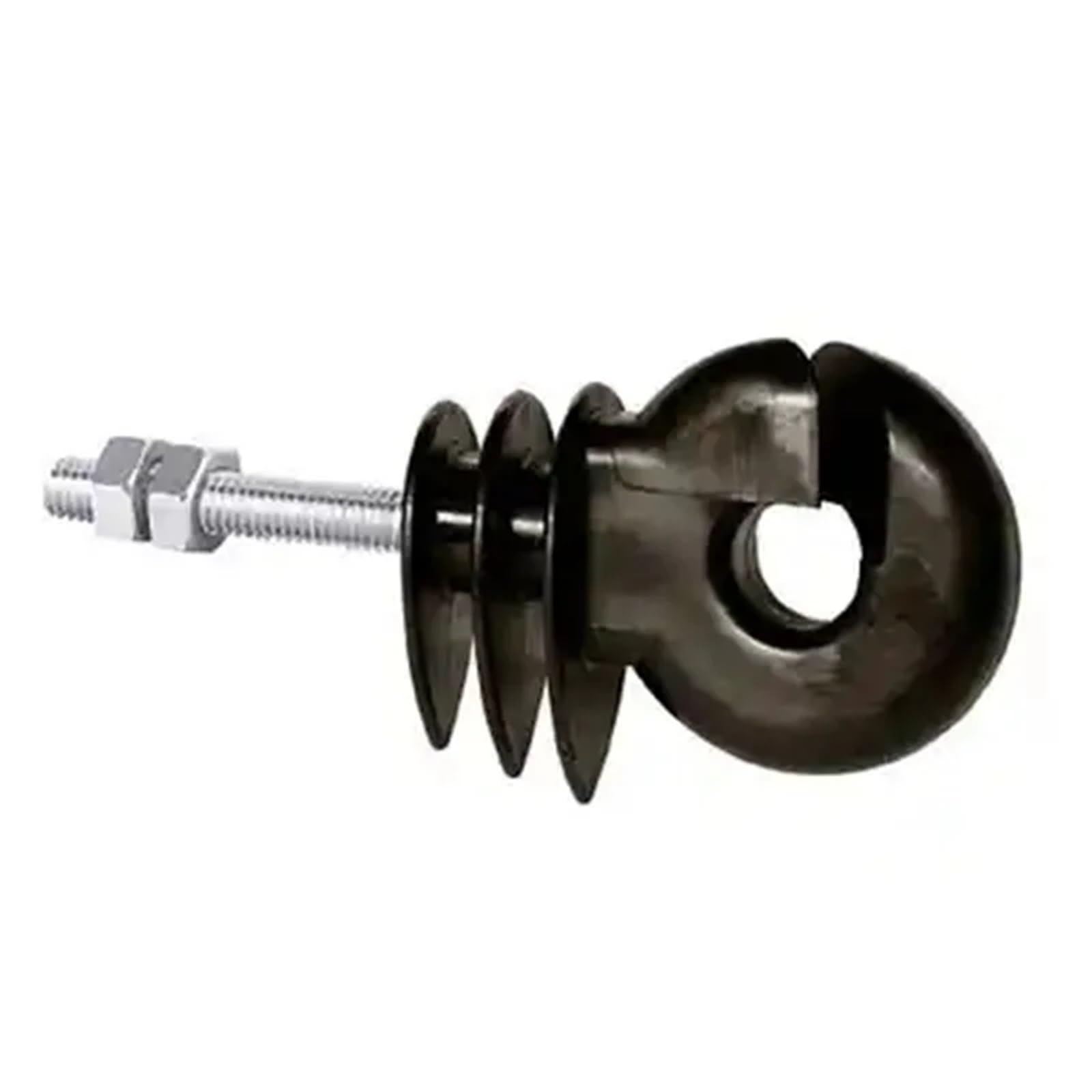 100 aisladores de postes madera galvanizados y atornillados con rosca negra for cercas eléctricas ovejas, perros, caballos ganado para Valla eléctrica