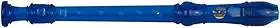 Flauta Doce Germanica Soprano Do Azul Transparente Dolphin - DOLPHIN 7652