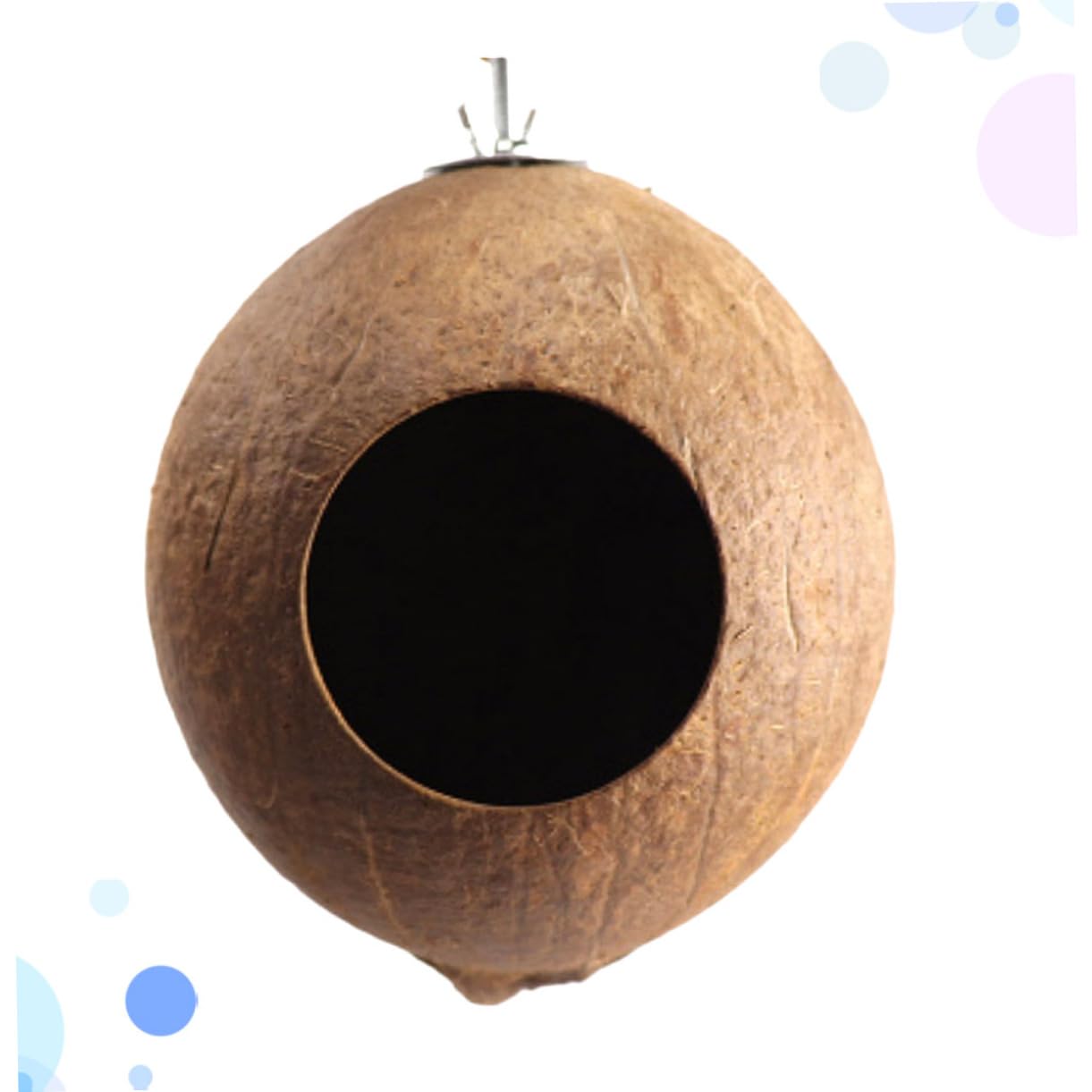 DOITOOL nids d'oiseaux Oiseaux Suspendus Jouet Cage Oiseaux nid pour Oiseaux nid d'oiseau de Noix de Coquille de Noix de hamac Petit Perroquet Le nid d'oiseau Accessoires Bambou