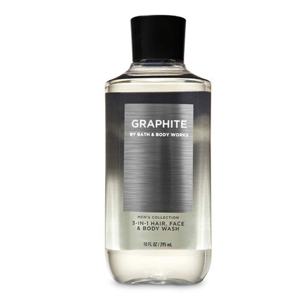 BATH AND BODY WORKS, GIFT SET GRAPHITE FOR MEN BODY WASH BODY CREAM AND DEODORIZING BODY