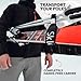 Sklon Ski Strap and Pole Carrier | Avoid the Struggle and Effortlessly Transport Your Ski Gear Everywhere You Go | Features Cushioned Shoulder Sling | Great for Families - Men, Women and Kids - Black