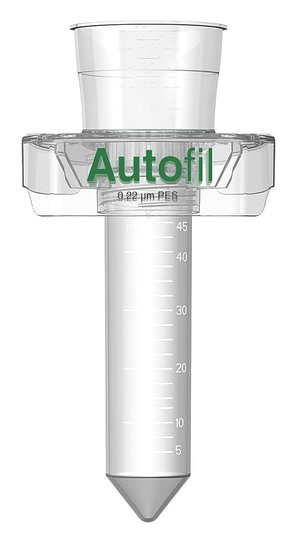 Autofil 1402-RLS Full Assembly Centrifuge Funnel System, PES Membrane, 50ml Volume, 0.22µm Pore Size, 40mm Filter Diameter (Pack of 24)