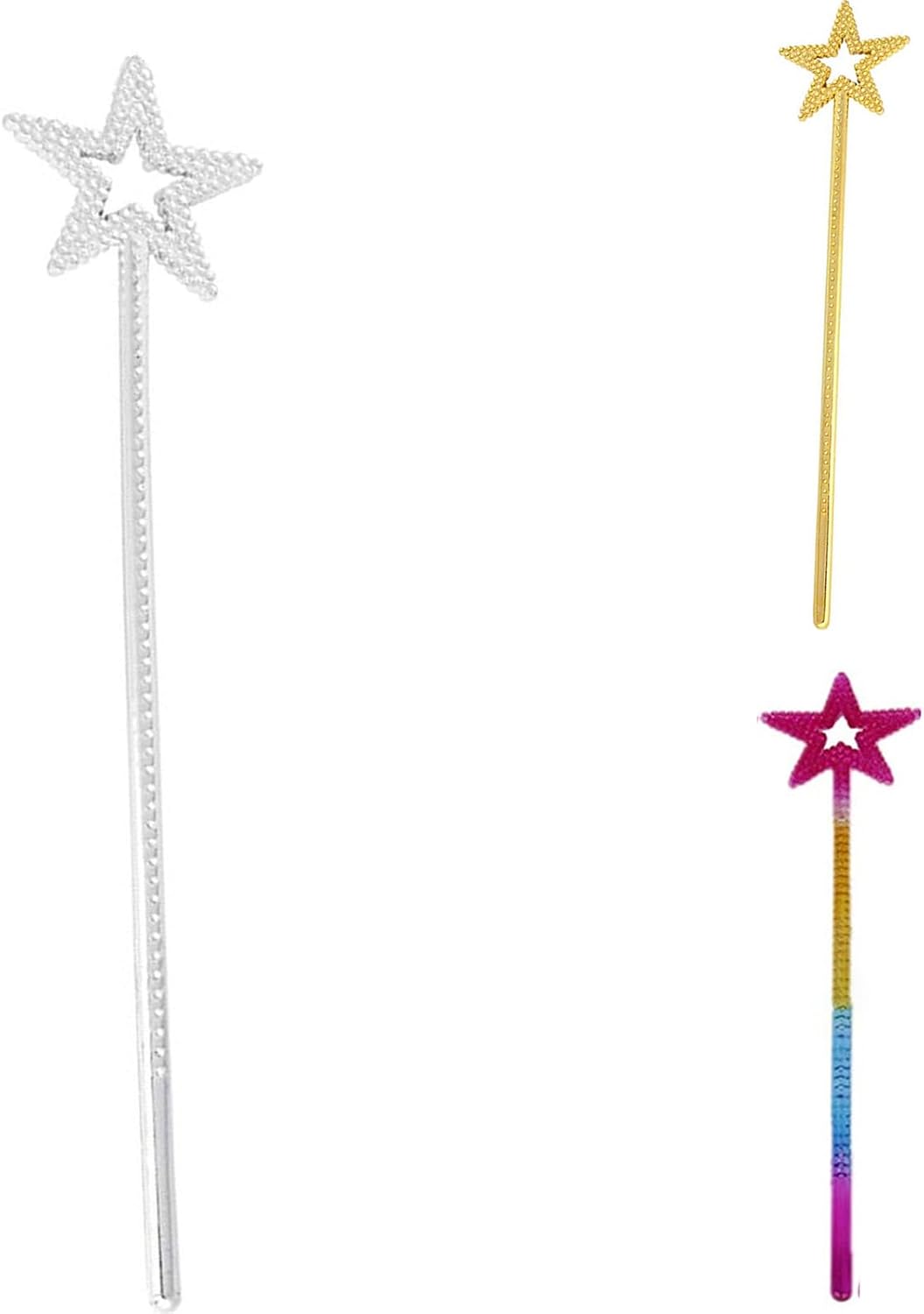 13.77" Star Wand Kids Fairs Princess Angel Wand Fairswand Star Magic Wand Halloween Christmas Cosplay Party