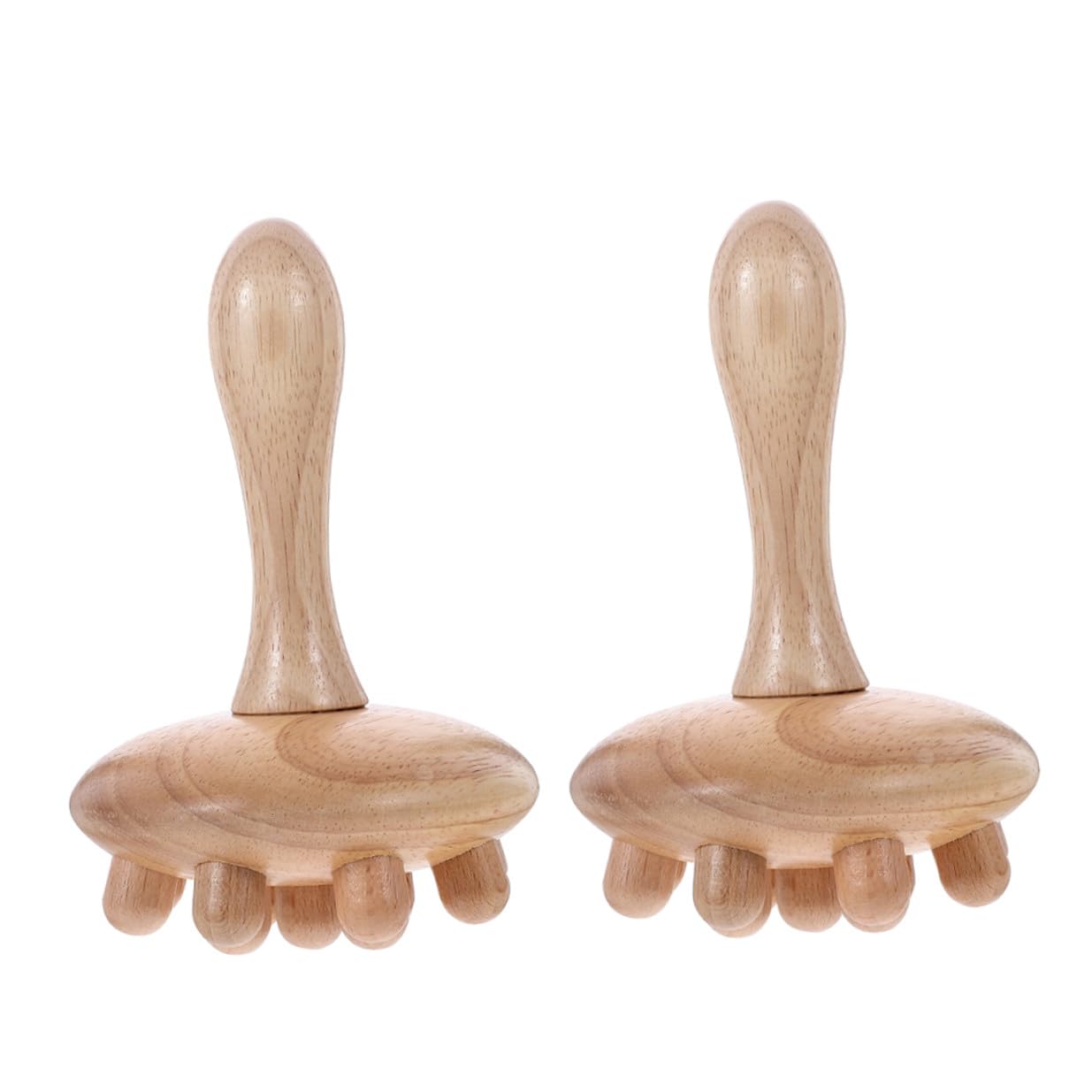 Peine de Masaje de Madera Diseño Práctico y Delicado Cuero Cabelludo 2 Piezas Masajeador que Alivia Dolores de Cabeza y Promueve la Circulación Sanguínea