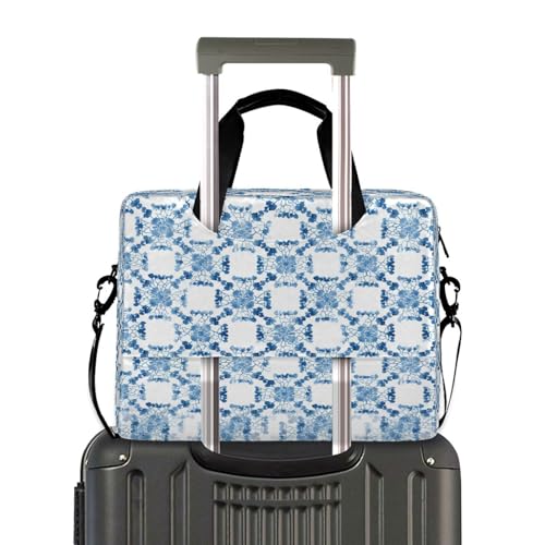 Bolso para laptop senya estilo acuarela azul bohemio miniatura 4