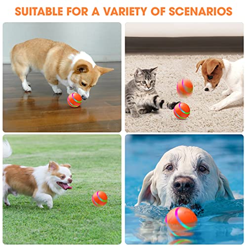Keweis Interactive Dog Toy Ball With Remote Control, Intelligent Motion Activated Automatic Rolling Ball With Led Lights, Wicked Ball, Smart Peppy Pet Ball For Small/Medium/Large Dogs, Pet Toy Gifts #TOP6