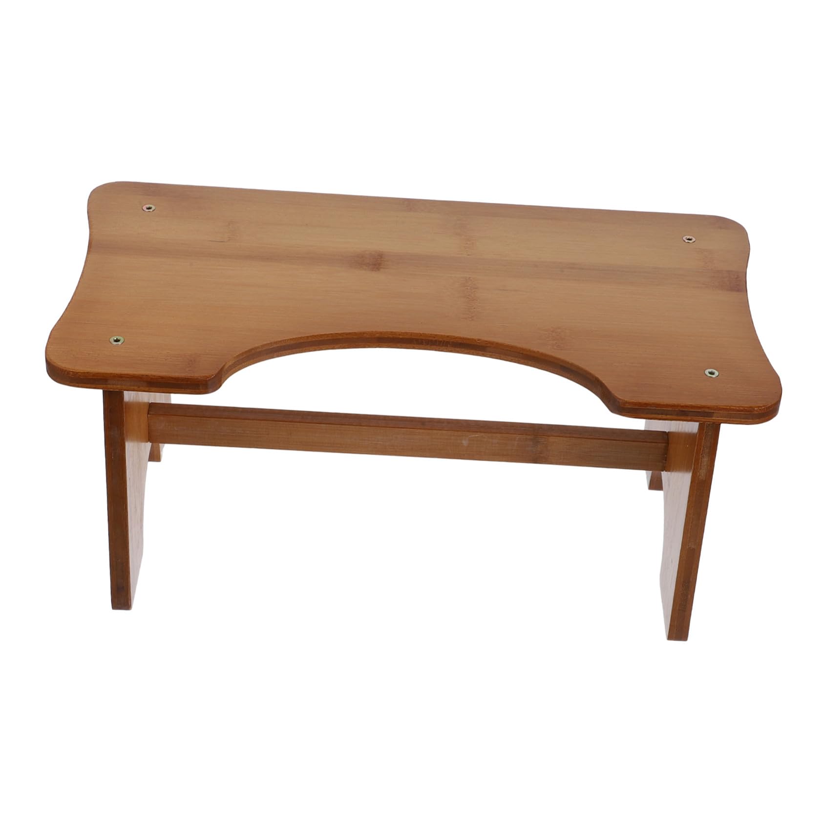 Gatuida Taburete para Inodoro de Madera Maciza Antideslizante Banqueta para Baño Infantil y Adulto Escalón Práctico para Aseo y Apoyo el Hogar Color Marrón