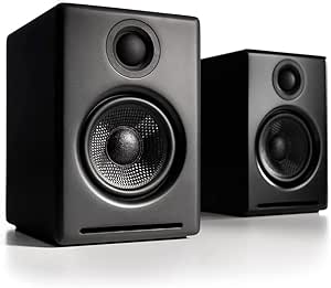 Audioengine A2+ Desktop 24 Bit Wireless Bluetooth Desktop Speakers - 60W Computer Speakers for Music and Gaming