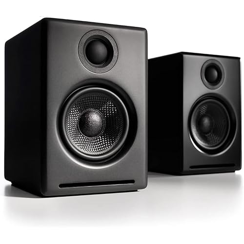 Audioengine A2+ Desktop 24 Bit Wireless Bluetooth Desktop Speakers - 60W Computer Speakers for Music and Gaming