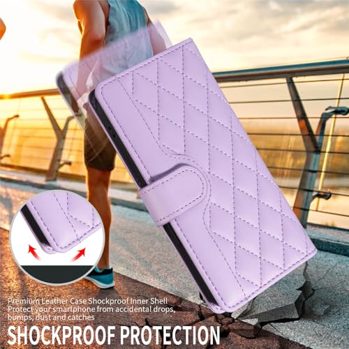 Étui Google Pixel 10 5G beige housse protection cuir à rabat - 6