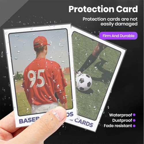 Image of PATPAT 100Pcs Trading Card Sleeves Self-sealing Card Sleeve for Game Cards Photo Cards 2.5 inch x3.5 inch Clear Card Pouches Anti-stain Protective Cards Sleeve for Collectible Trading Cards