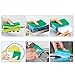 EXQUIMEUBLE 10Pcs Multi Use Non Scratch Cleaning Scrubbing Sponges for Kitchen Bathroom Car Random Color Durable Eraser Sponge with Rippled Surface for Dirt Removal