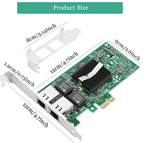 Zexmte Gigabit Ethernet PCI Express PCI-E Network Card Dual Port 2 RJ45 Gigabit Ethernet PCIE Network Adapter for Desktop PC - Thumbnail 5