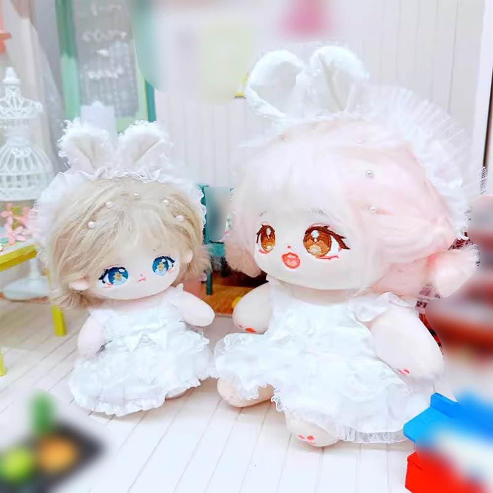 ぬい服 ドレス 肩掛け ショルダー 15cm~17cm②ドット 水玉 ピンク 白 ぬい服 ドレス 肩掛け ショルダー 15cm~17cm②ドット 水玉