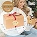 Brown Kraft Cookie Boxes with Ribbons & Stickers (20 Pack) 6.5” x 4” Small Cardboard Gift Boxes for Gift Giving, Baked Goods, Candy, Christmas, Decorative Food Packaging, Bakery Treats, Empty, Bulk