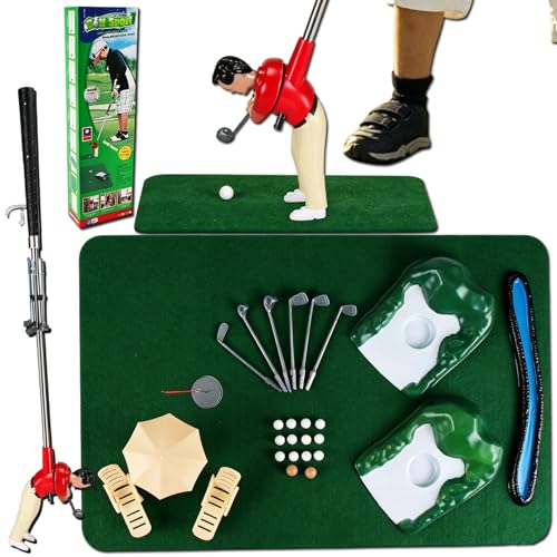 Legvixi Mini Golf Game Set with Tiny Golfers on Stick,