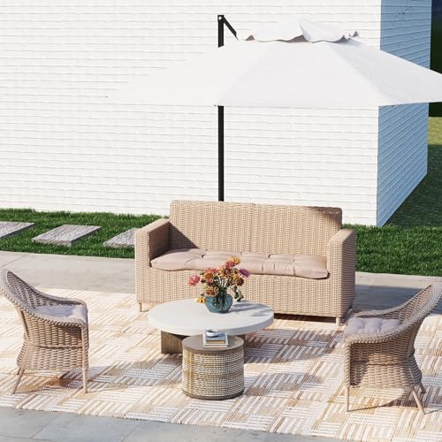 zanwu hwyd Outdoor Bench Cushion 44x22x4 Inch Loveseat Pad, Taupe by zanwu hwyd - Image 4