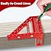 3D Multi-Angle Carpenter Hole Scribing Ruler, Aluminum Alloy Multi Angle Measuring Ruler, 22.5-90 Degree Woodworking Protractor, Versatile Woodworking Tool for Engineer Carpenter Crafting