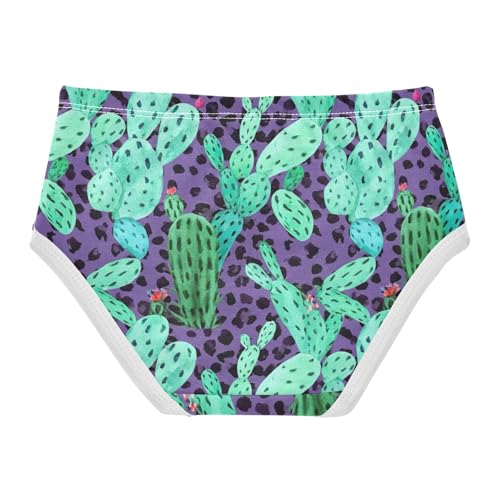 Durable Girls Underwear Toddler 2t Cotton Little Girl Panties Green Cactus Purple Leapard Briefs Undies Kids2