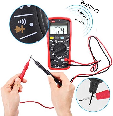 Bild 3 - Multimeter UNI-T UT890D+ Effektivwert Voltmeter Amperemeter Ohmmeter AC/DC-Zählerstrom Spannungswiderstand Frequenz Durchgangskapazitätsdiode (Unterscheiden zwischen Nulllinie und Feuerlinie)