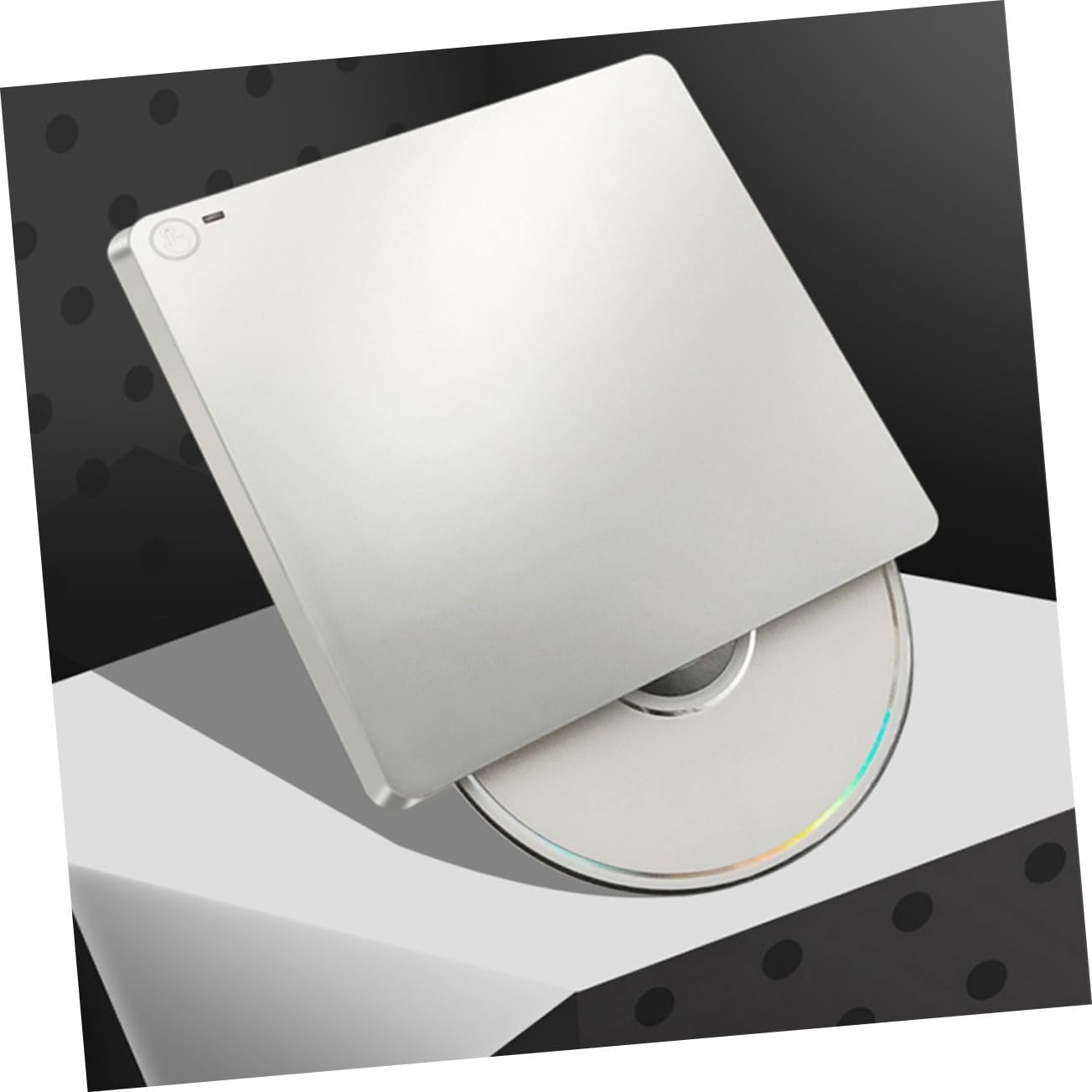 Ultra Thin Typec Cd Burner External Cd Drive Dual Easy to Use for Home Office