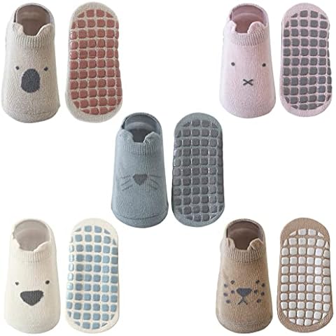 Exemaba Non Slip Cartoon Baby Socks Cover