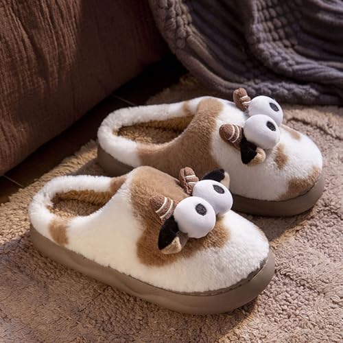 ChayChax Women’s Winter Plush House Slippers Novelty Funny Home Slippers Cozy Warm Bedroom Shoes Non Slip2