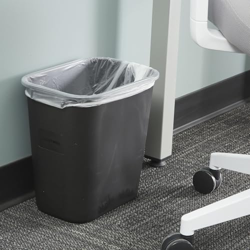 Caneca de basura rectangular negra 3.5 gal 2 unidades miniatura 5