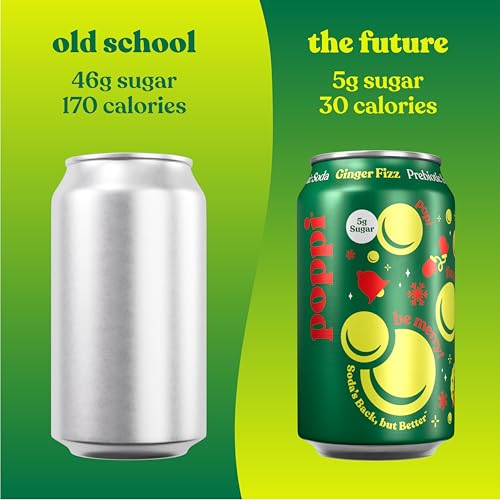 Image of Poppi Prebiotic Soda, Ginger Fizz, 12 Oz, 12 Pack