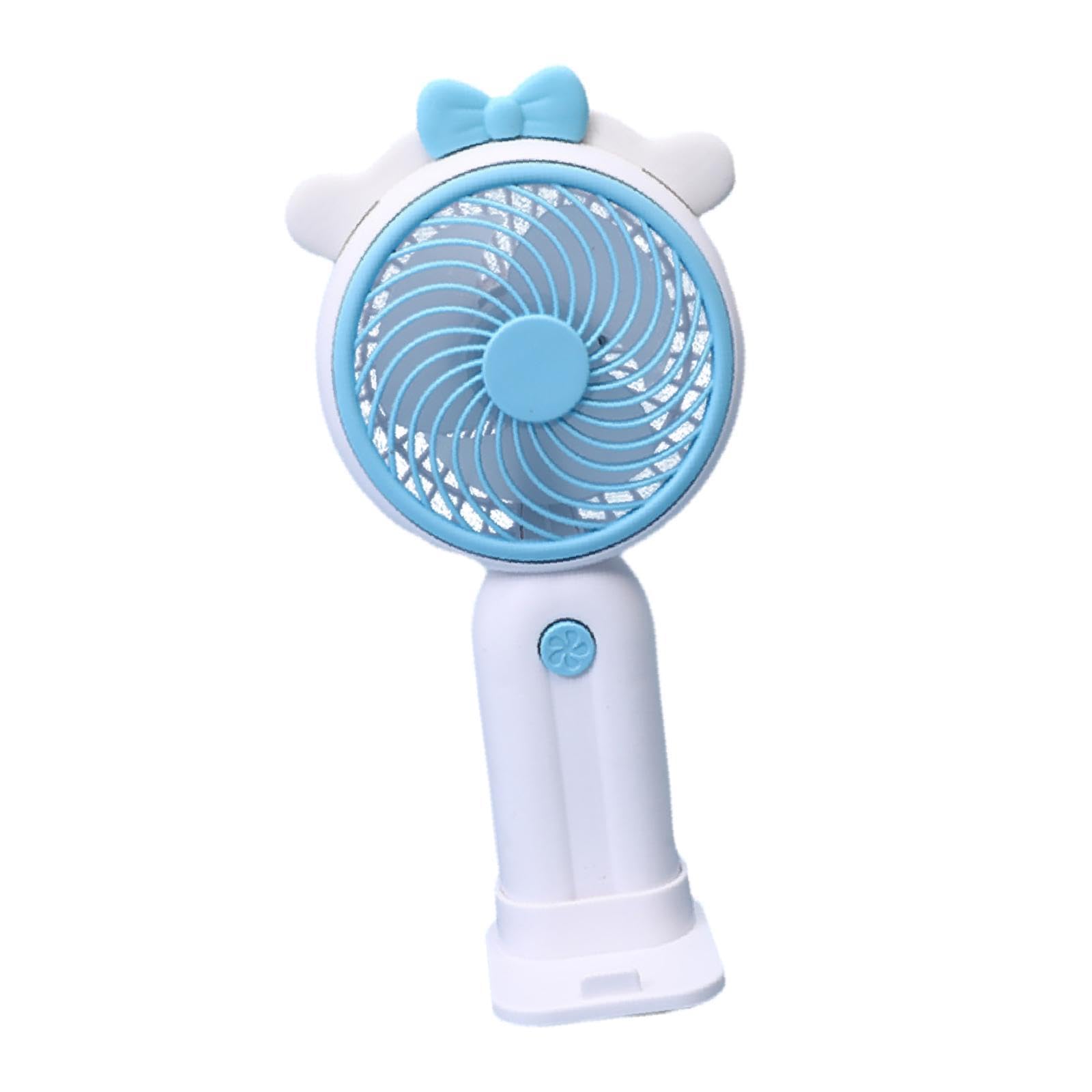Mini Ventilador Personal Portátil Recargable por USB con Soporte para Teléfono Móvil, Silencioso, Ideal para La Oficina, El Hogar Y Los Viajes. Adecua, 3 Piezas